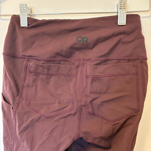 Outdoor Research Women's Leggings Maroon Size XS pockets Hiking Camping burgundy - Picture 8 of 12
